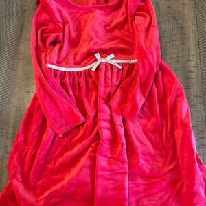 OshKosh B'gosh Pink‎ Velvet Dress with Silver Trim